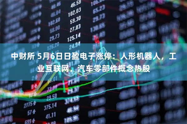 中财所 5月6日日盈电子涨停：人形机器人，工业互联网，汽车零部件概念热股