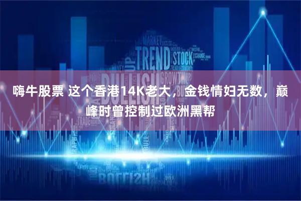嗨牛股票 这个香港14K老大，金钱情妇无数，巅峰时曾控制过欧洲黑帮